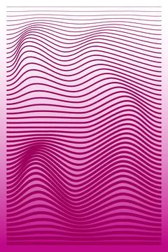 Abstract Pink Line Wave Background with Modern Gradient Texture Stock Illustration