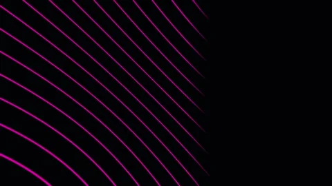 Abstract Pink Lines Wave Motion Background Seamless Loop Minimalist Geometr.. Stock Footage 342519904