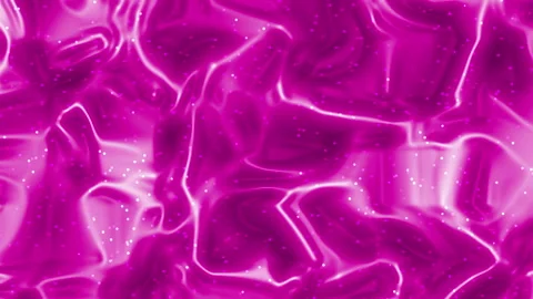 Abstract Pink Liquid Flowing Surface with Glittering Particles Motion Background Vídeos de archivo 339703253