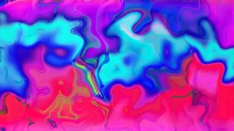 Abstract pink liquid paint animation Stock Footage 138976182