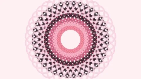 Abstract Pink Mandala Pattern Background Ilustración de archivo