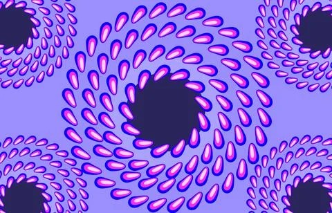 Abstract Pink Mandala Pattern With Decorative Semi-Circles and Petal Motifs.. Stock Illustration