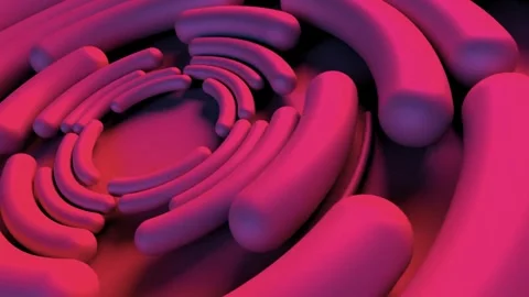 Abstract pink maze design. 3D spiral labyrinth pattern Видео 334271677