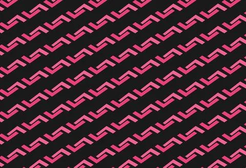 Abstract Pink Monogram Letter L Pattern for Textile and Wallpaper Stock Illustration