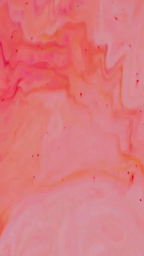 Abstract Pink Orange Marble Paint Texture Flowing Motion Background Stock Footage 314598786
