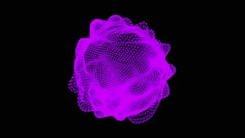 Abstract pink organic shape Stock Footage 195130045