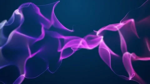 Abstract Pink Particles Moving In Waves Background Loop Stock Footage 197561865