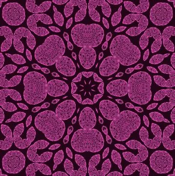 Abstract pink pattern on black イラスト素材