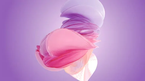 Abstract pink petal wave Vidéo 247135185