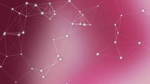 Abstract Pink Plexus Network Background Vidéo 332787561