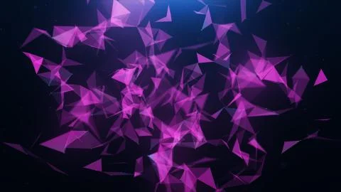 Abstract pink plexus triangle background イラスト素材