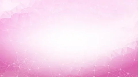 Abstract Pink Polygonal Space Background with Connecting Dots and Lines.  Con Stock Illustration