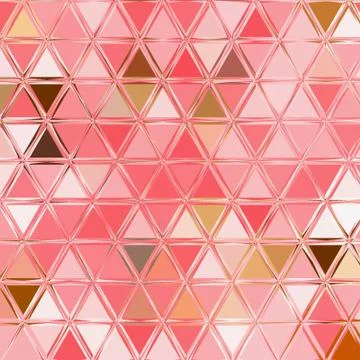 Abstract pink polygonal triangle pattern イラスト素材