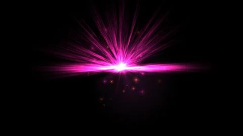 Abstract pink pulsating glow element from particles and dots. explosion, of Stock Illustration