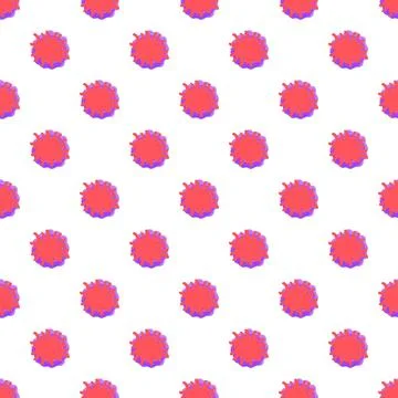 Abstract pink purple ink blotch repeating pattern Stock Illustration