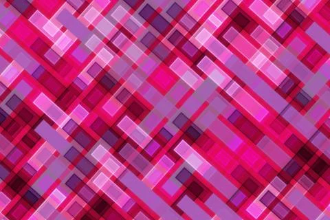 Abstract pink purple mosaic pattern with geometric shapes Stock Illustration