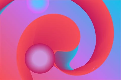 Abstract pink red swirl bubble background Stock Illustration