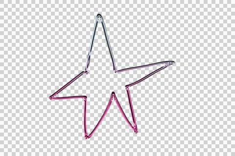 Abstract of a pink ribbon bow on a dark background transparent background Stock Illustration