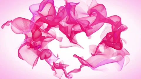 Abstract pink romantic background with heart and lights Stock Footage 47369852