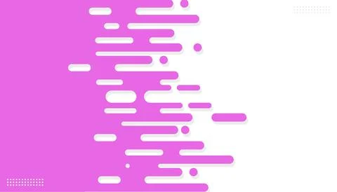 Abstract pink rounded and circle isolated in white background.Vector illust.. Stock Illustration