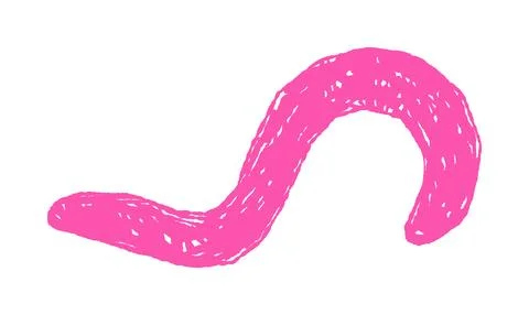 Abstract Pink Scribble Isolated On White Background 스톡 일러스트