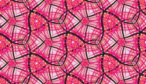 Abstract pink  seamless vector pattern design Stock Illustration
