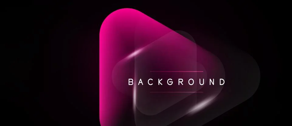 Abstract pink shape over black background. Text reads BACKGROUND. Gradient Stockillustratie