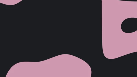 Abstract Pink Shapes Flowing on Dark Background in Minimal Motion Graphic Видео 335645111