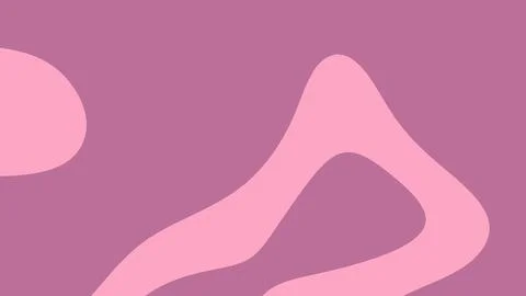 Abstract pink shapes on solid purple background. イラスト素材