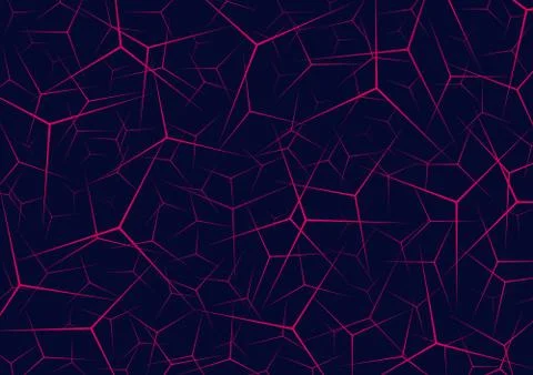 Abstract pink sharp line pattern overlapping on dark blue background. Stock Illustration