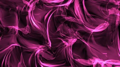 Abstract pink smoke patterns on a dark background. Stock Illustration