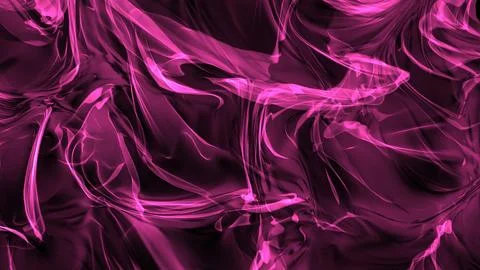 Abstract pink smoke patterns on a dark background. Stock Illustration