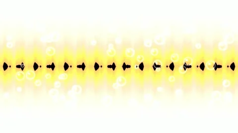Abstract Pink Sound Wave Visualization with Floating Bubbles Stock Footage 332608398