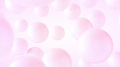 Abstract Pink Spheres in Light Space Floating Zoom 3d Animation Stock Footage 294510188