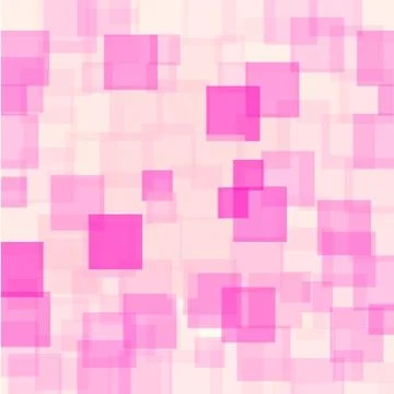 Abstract Pink Squares Futuristic Pattern Stock Illustration