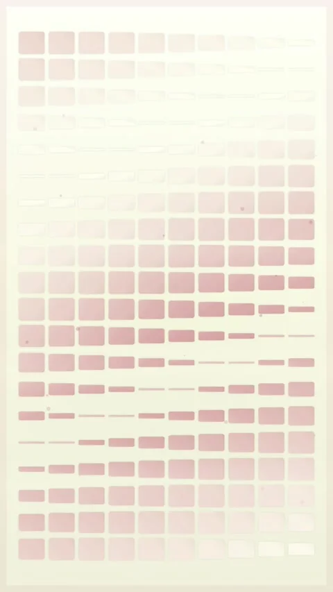 Abstract Pink Squares Grid Pattern Animation on Light Yellow Background Stock Footage 347695358