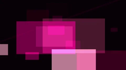 Abstract Pink Squares Moving Slowly in Dark Space with Subtle Light Effects Stock Footage 340939740