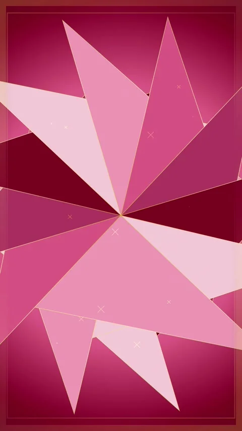 Abstract Pink Starburst Geometric Pattern Background Stock Footage 347697804