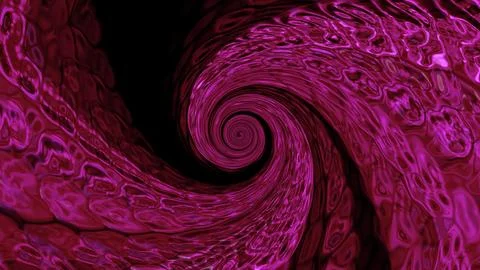 Abstract Pink Swirling Vortex Design with Fluid Textures and Dynamic Motion Stock-Illustration