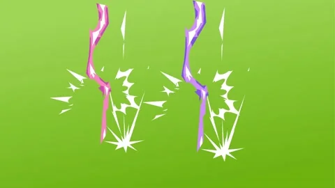 Abstract pink thunder bolt light explosion background and 2d animation Stock Footage 230656106