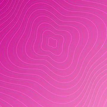 Abstract Pink Topographic Map Background with Wavy Contour Lines and Vibran.. Ilustração Stock