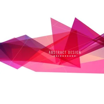 Abstract pink triangles background Stock Illustration
