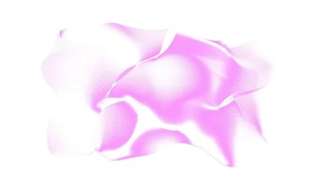 Abstract pink wave lines. Fluid smoke like shape constructed from polygons... 스톡 일러스트