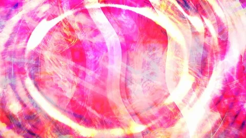 Abstract Pink Waves and Rotating Light Rays Video stock 112636067