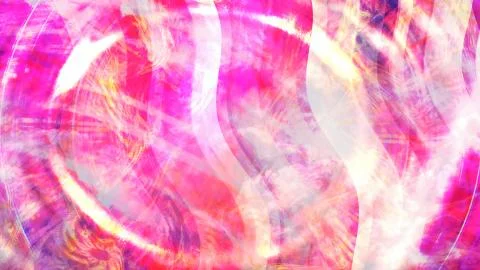 Abstract Pink Waves and Rotating Light Rays Stock Illustration