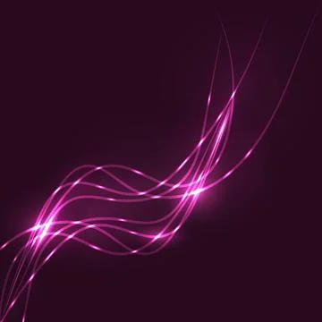 Abstract pink waves background Abstract pink waves background. Vector glow... Stock Photos