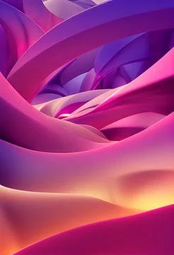 Abstract pink waves pattern Illustrazione stock