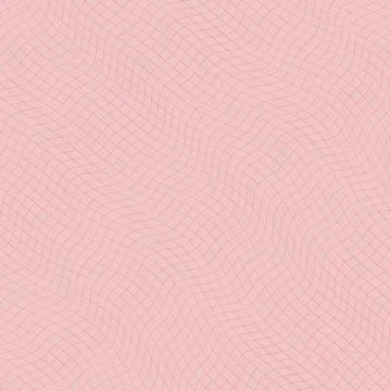 Abstract Pink Wavy Grid Background with Distorted Red Mesh Pattern for Modern Illustrazione stock