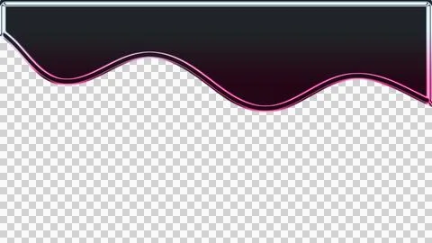 Abstract of pink wavy lines on dark background transparent background 스톡 일러스트