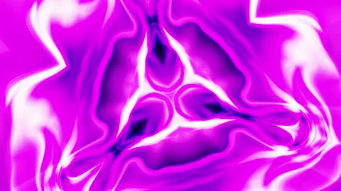 Abstract pink white gradient  visual kalaidoscope mandala Stock Footage 195629577